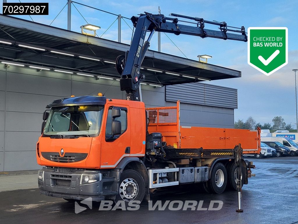 Renault Lander Premium 430 6X4 10m3 Atelier Tipper RC HIAB 211 EP-4 Crane Big-Axle Euro 5