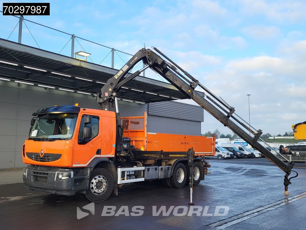 Renault Lander Premium 430 6X4 10m3 Atelier Tipper RC HIAB 211 EP-4 Crane Big-Axle Euro 5