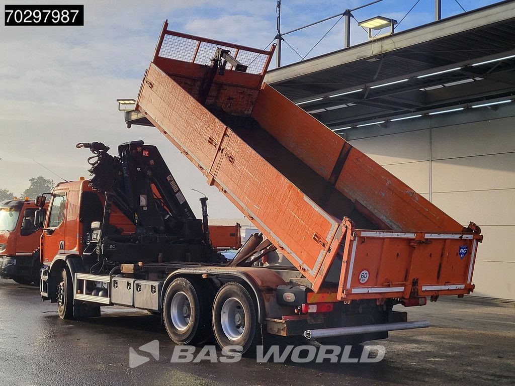 Renault Lander Premium 430 6X4 10m3 Atelier Tipper RC HIAB 211 EP-4 Crane Big-Axle Euro 5
