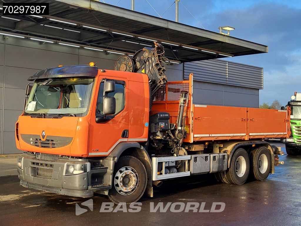 Renault Lander Premium 430 6X4 10m3 Atelier Tipper RC HIAB 211 EP-4 Crane Big-Axle Euro 5