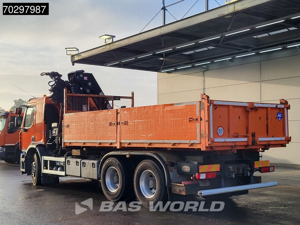 Renault Lander Premium 430 6X4 10m3 Atelier Tipper RC HIAB 211 EP-4 Crane Big-Axle Euro 5