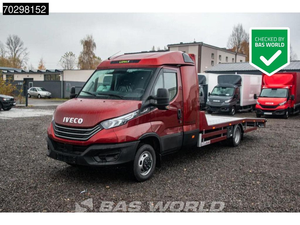 Iveco Daily 50C21 3.0L Automaat 210PK Autotransporter 3,5t Trekhaak ACC LED Airco Standkachel Lier Euro6 Cartransport Oprijwagen Klima