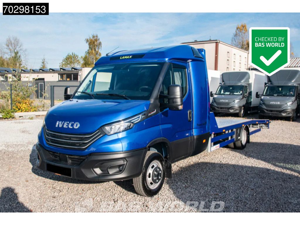 Iveco Daily 50C21 3.0L Automaat 210PK Autotransporter 3,5t Trekhaak ACC LED Airco Standkachel Lier Euro6 Cartransport Oprijwagen Klima