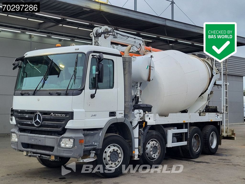 Mercedes Actros 3241 8X4 21meter Pump + 7m3 Stetter Mixer Steelsuspension Big-Axle Manual Euro 5