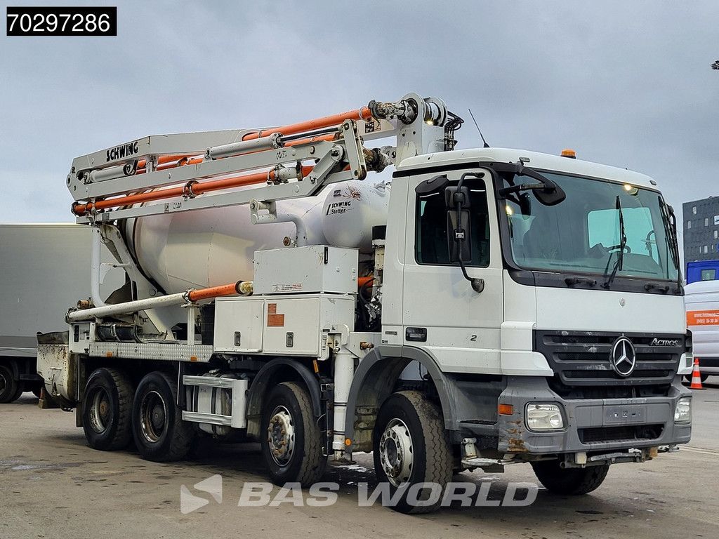 Mercedes Actros 3241 8X4 21meter Pump + 7m3 Stetter Mixer Steelsuspension Big-Axle Manual Euro 5