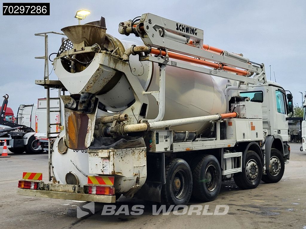 Mercedes Actros 3241 8X4 21meter Pump + 7m3 Stetter Mixer Steelsuspension Big-Axle Manual Euro 5