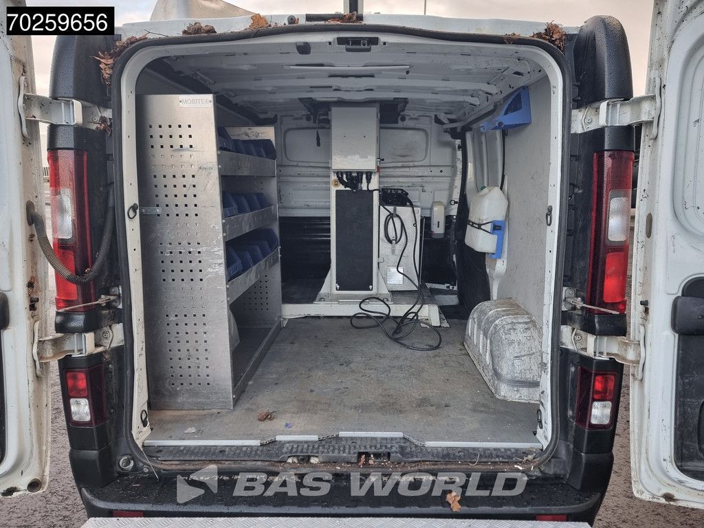 Renault Trafic 145pk Hoogwerker 11,4meter Werkhoogte LED Airco Cruise Werkplaatsinrichting Euro6 Nacelle Arbeitsbühne Klubb K21B Hubarbeitsbühne 5m3 A/C Cruise control
