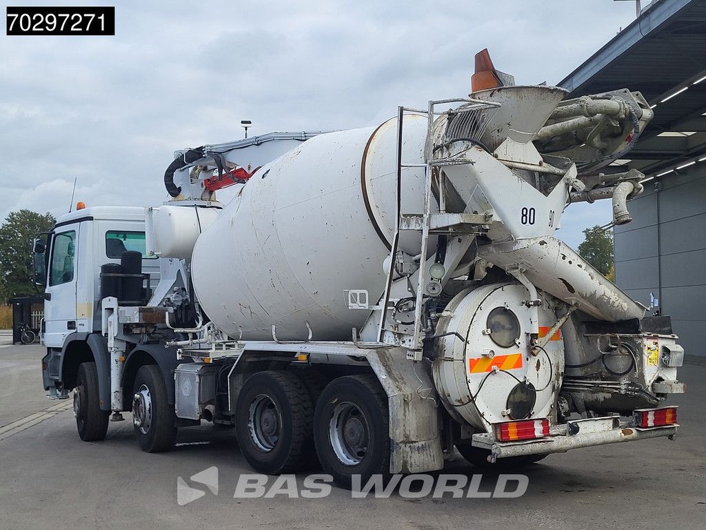 Mercedes Actros 3241 8X4 7m3 Putzmeister Mixer Big-Axle Steelsuspension 3-Pedals Pompe+Mixer Euro 4