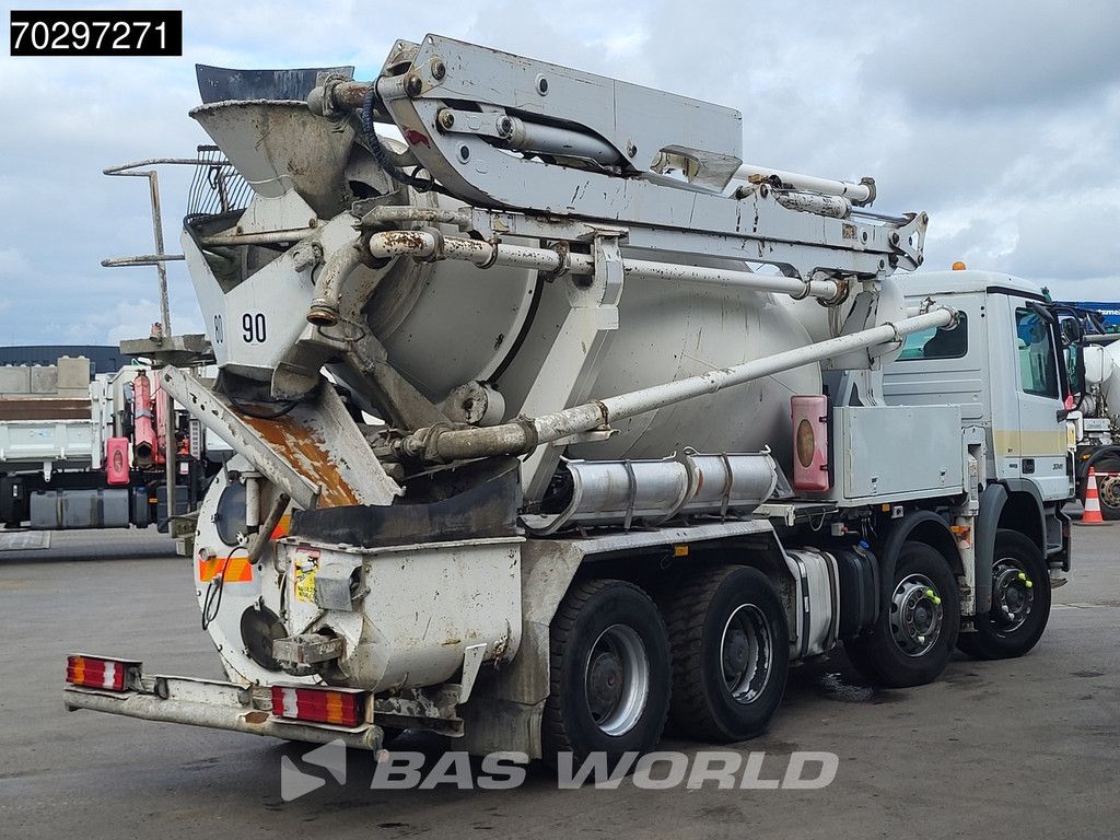 Mercedes Actros 3241 8X4 7m3 Putzmeister Mixer Big-Axle Steelsuspension 3-Pedals Pompe+Mixer Euro 4