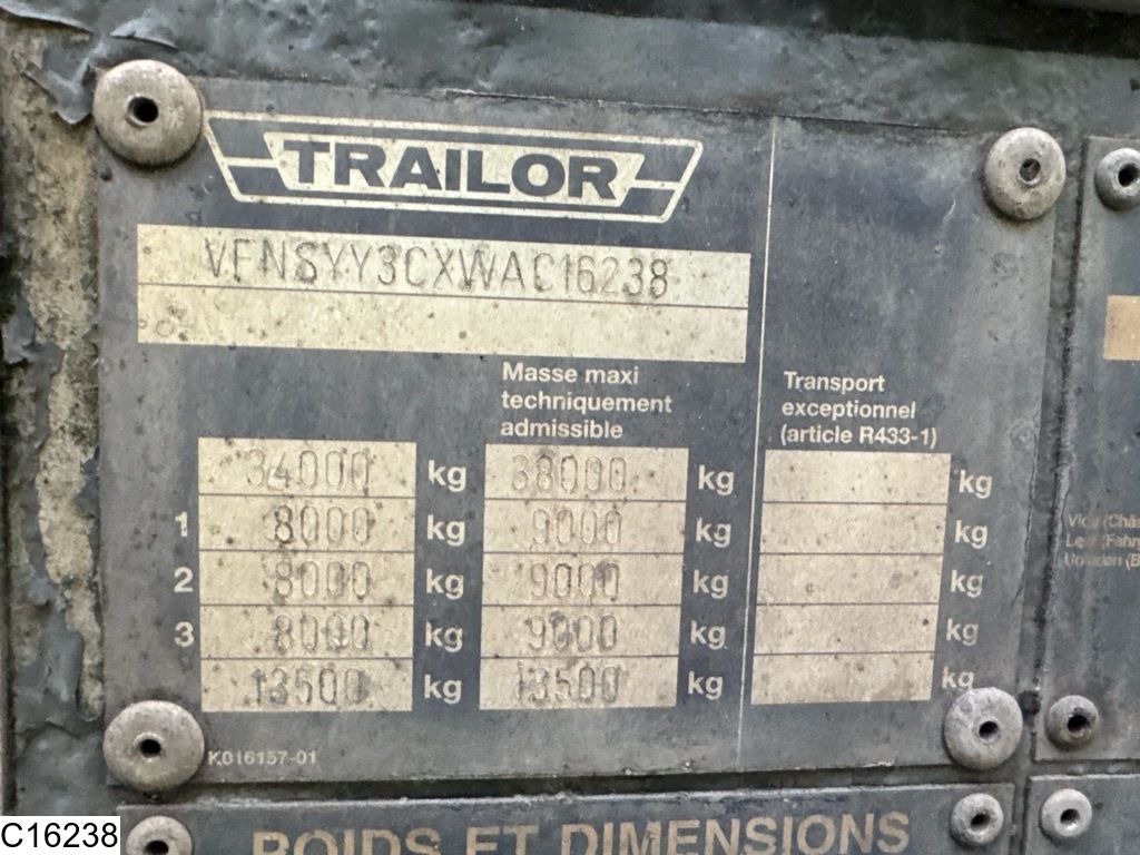 Trailor Fuel 40078 Litres, 9 Compartments