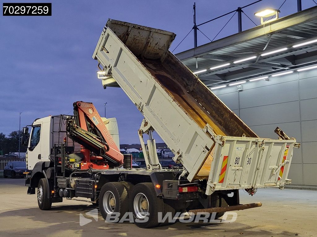 Renault Kerax Kerax 370 6X4 Fassi F150AXS.22 Crane 10m3 2-side tipper Big-Axle Steelsuspension Manual