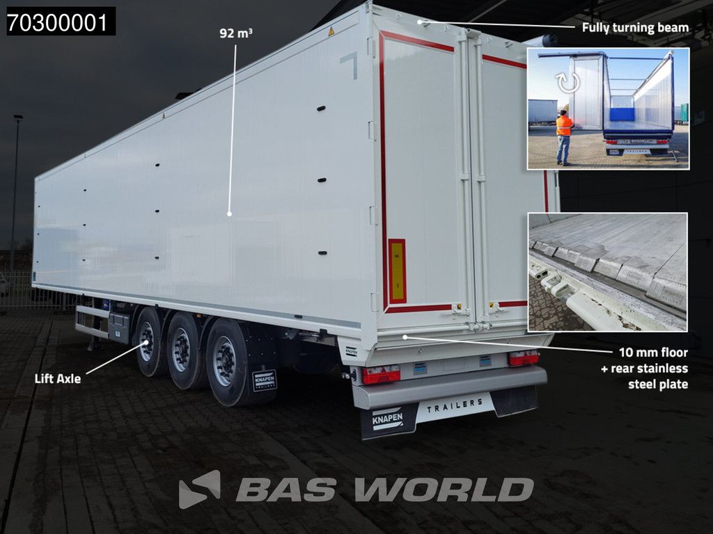 Knapen K100 10MM 92m3 3 axles NEW 92M3 10mm Liftachse