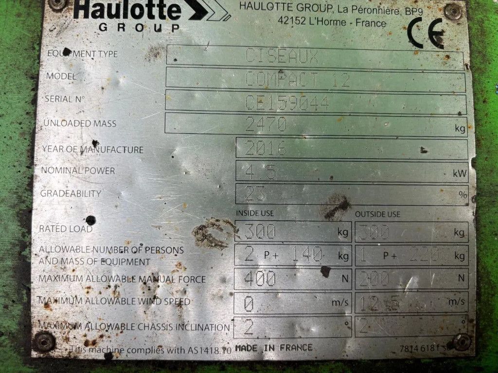 Haulotte Compact 12