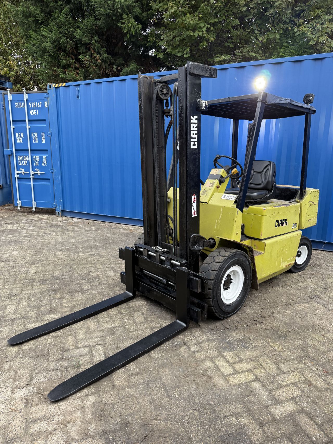 Clark 2.5 tonner diesel heftruck Sideshift 4e ventiel LED