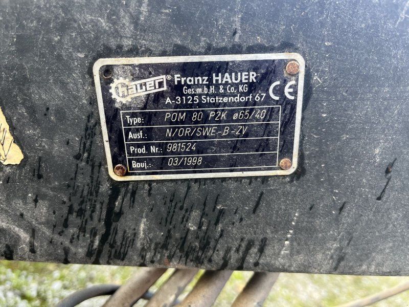 Hauer Frontlader POM 80 P2K