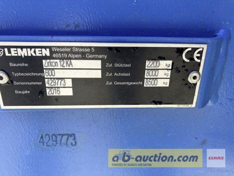 Lemken ZIRKON 12 MIT FAHRWERK