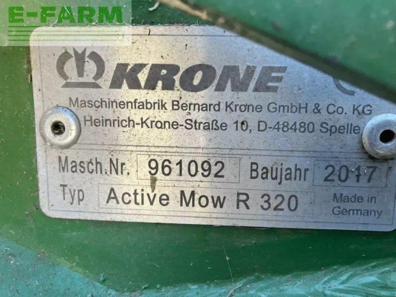 Krone faucheuse active mow r 320