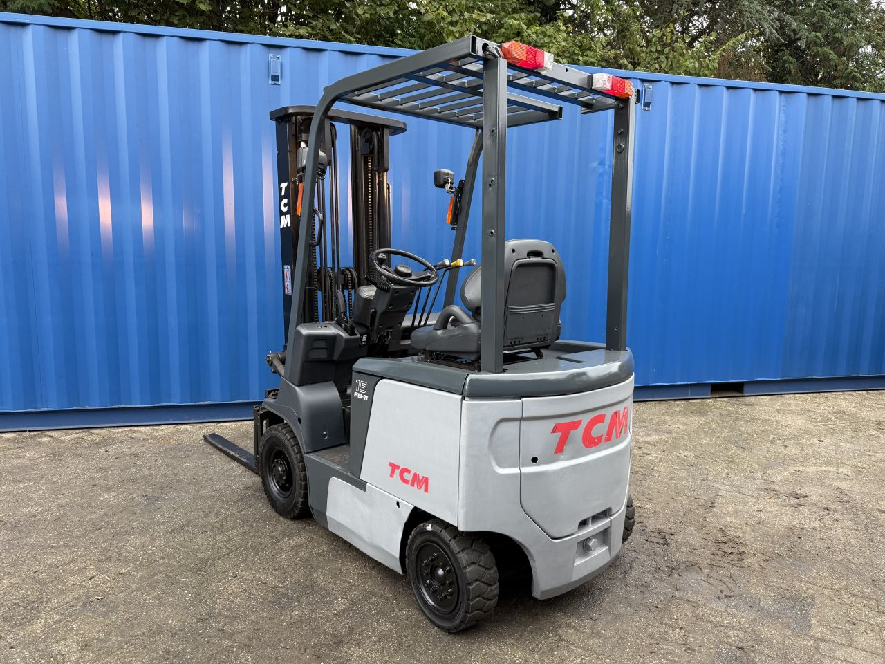 TCM 1.5 tonner elektrisch 3-delig Freelift Sideshift verlichting