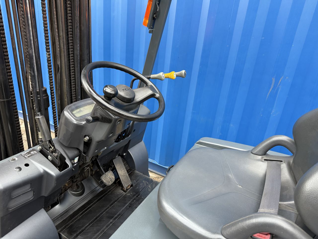 TCM 1.5 tonner elektrisch 3-delig Freelift Sideshift verlichting