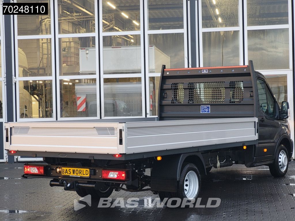 Ford Transit 165pk Open laadbak Dubbellucht Pritsche Trekhaak Airco Cruise Camera Klima AHK Tempomat