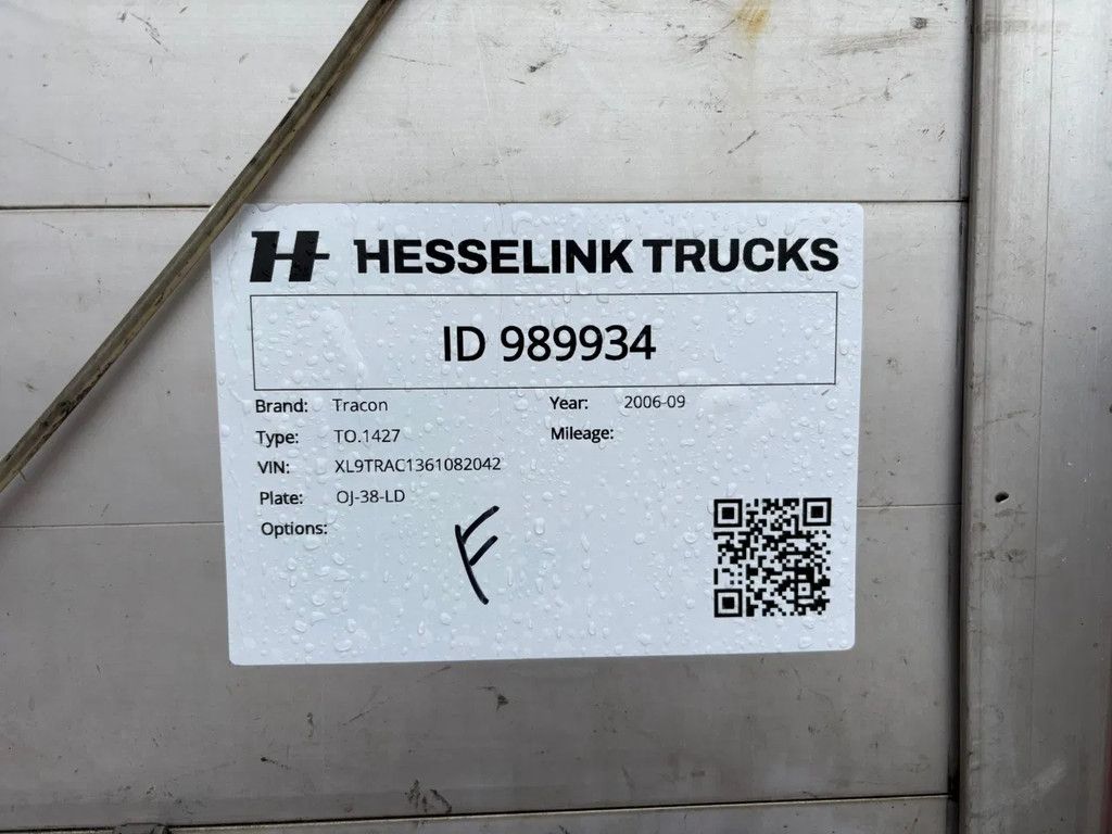 Tracon Schuifzeilen/Schuifdak Liftas BPW Schijfremmen Gegalvaniseerd