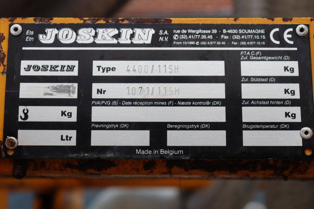 Bouwlandbemester Joskin 4400/11SH