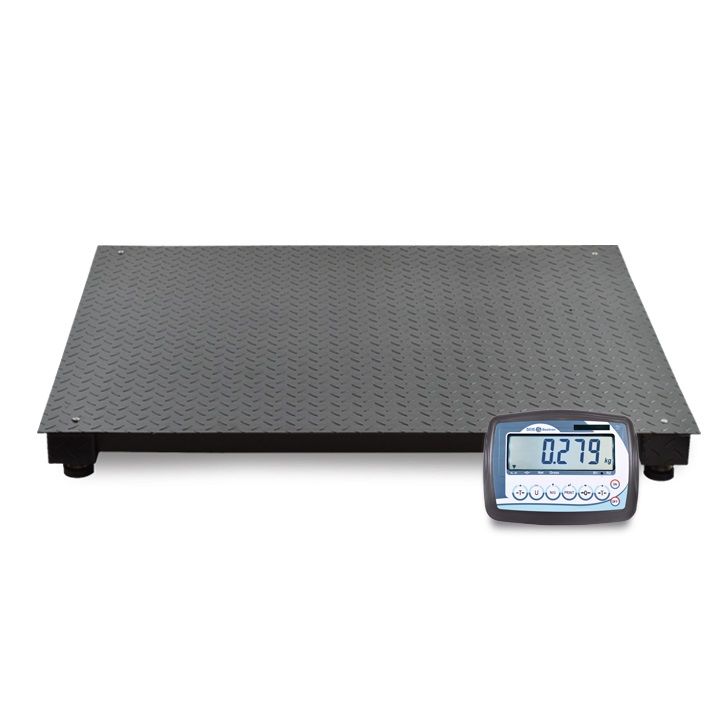 Geijkte vloerweegschaal 150 x 150 cm 3000 kg 1 kg lcd