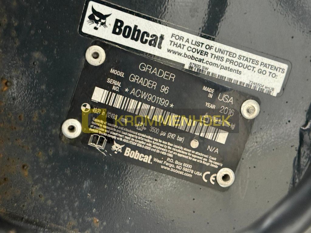 Bobcat Grader 244 cm HD Laser grader KH9603