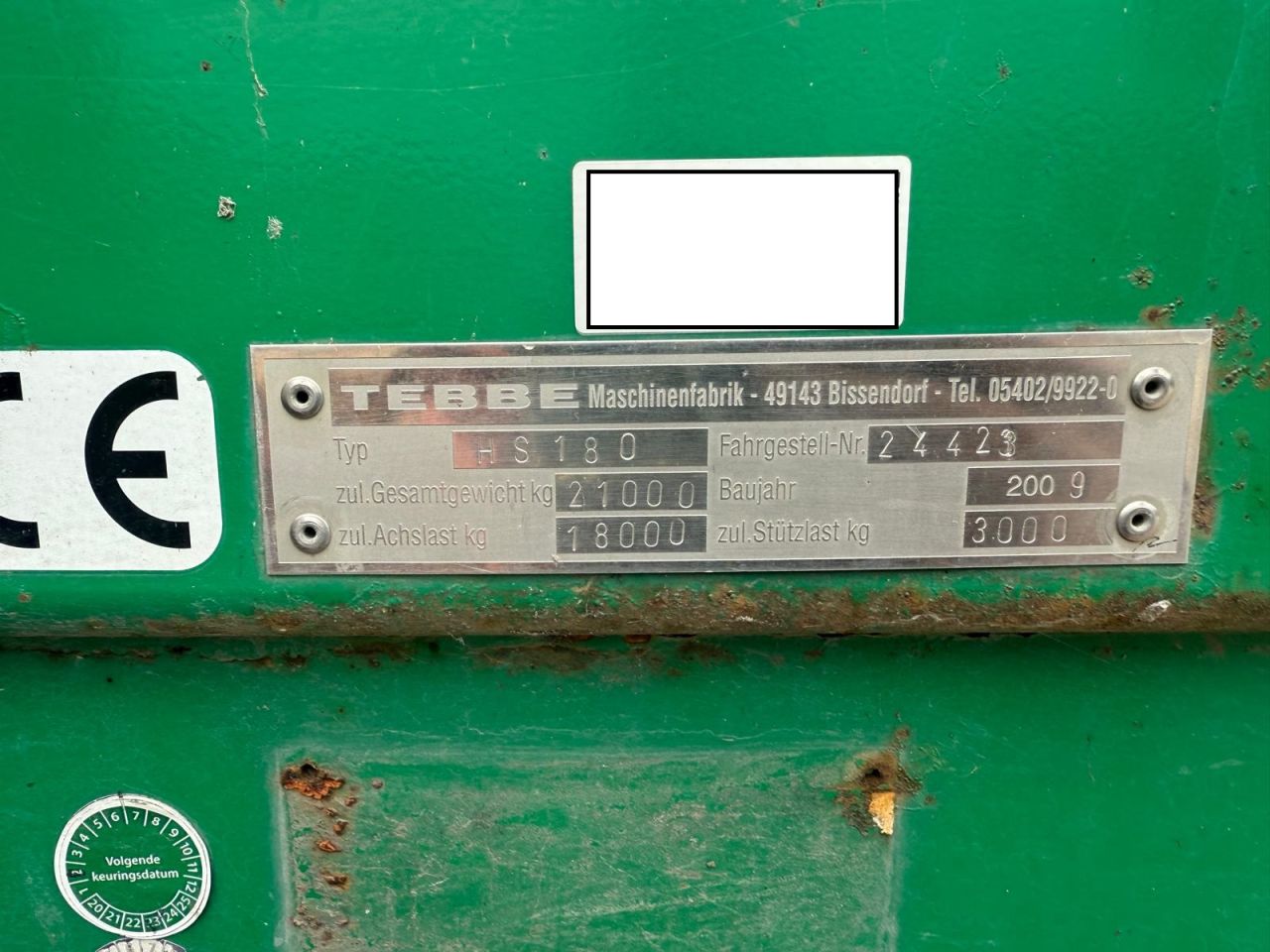 Tebbe HS 180 tandemas universeel breedstrooier