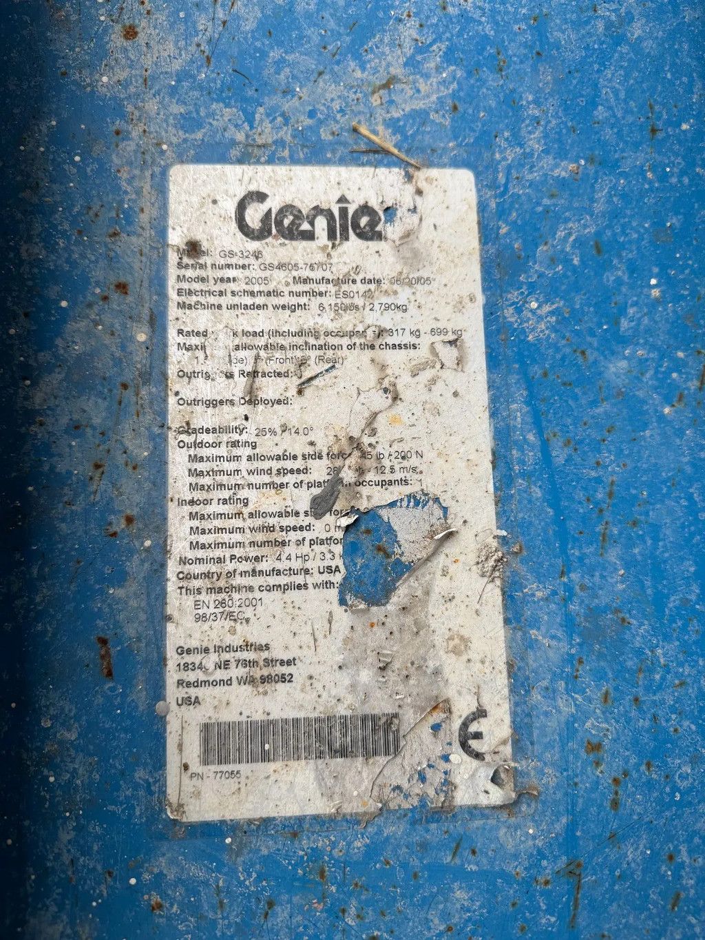 Genie GS3246 Hoogwerker Schaarhoogwerker