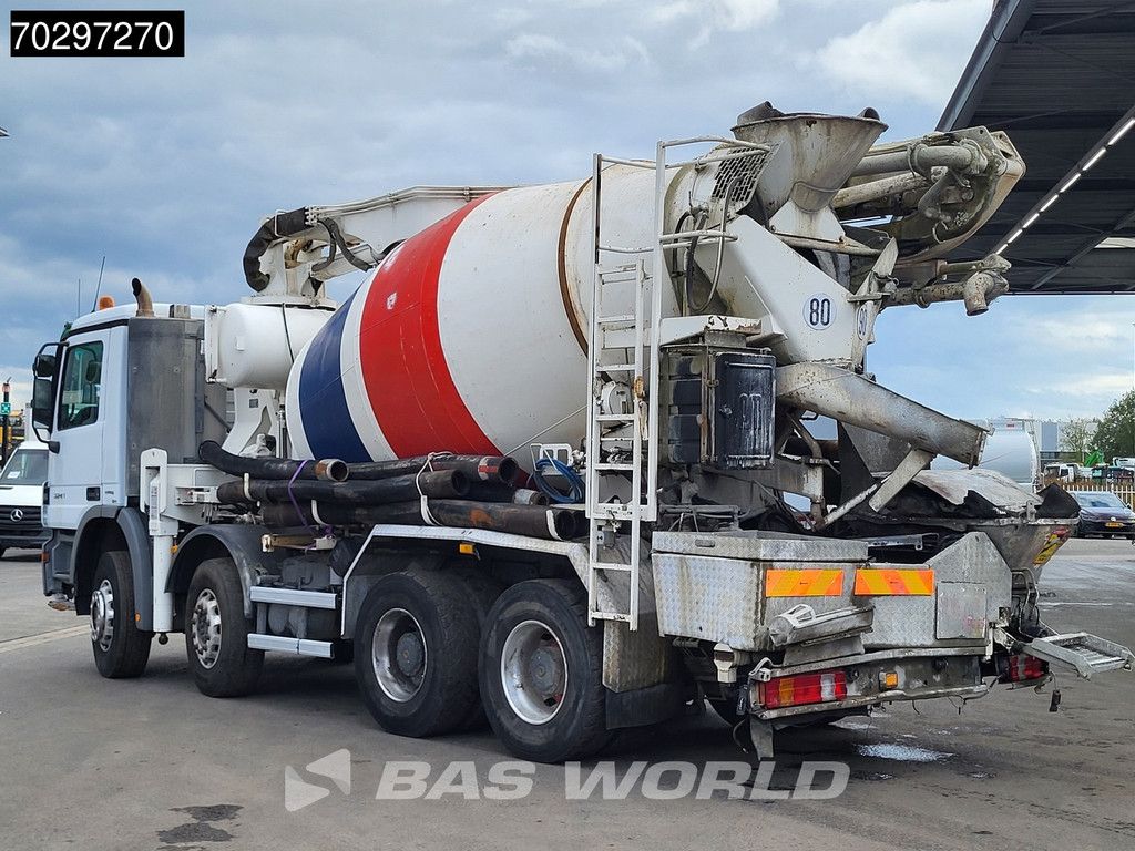Mercedes Actros 3241 8X4 Putzmeister TMM 21-3 Mixer Big-Axle Steelsuspension Automatic Euro 4