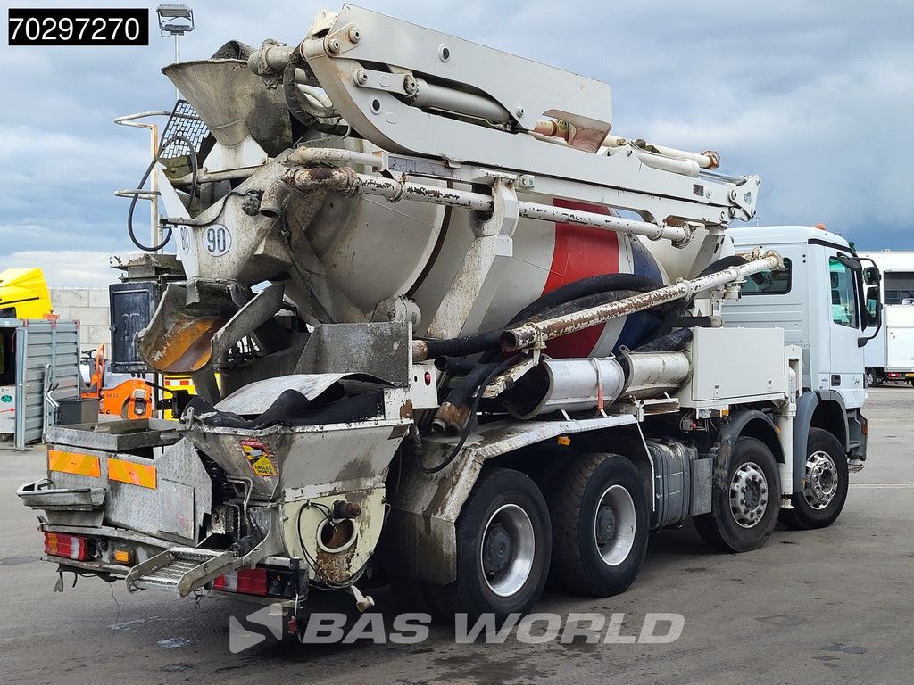 Mercedes Actros 3241 8X4 Putzmeister TMM 21-3 Mixer Big-Axle Steelsuspension Automatic Euro 4