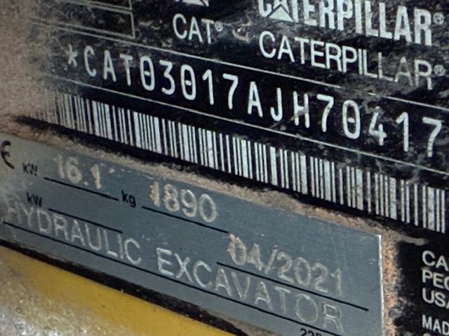 CAT 3017 860u BJ2021 SLP/SRT Minigraver Minikraan