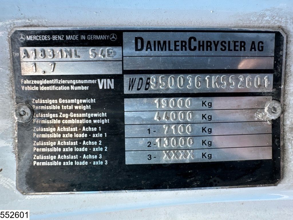 Mercedes Actros 1831 Palfinger, Remote, Manual