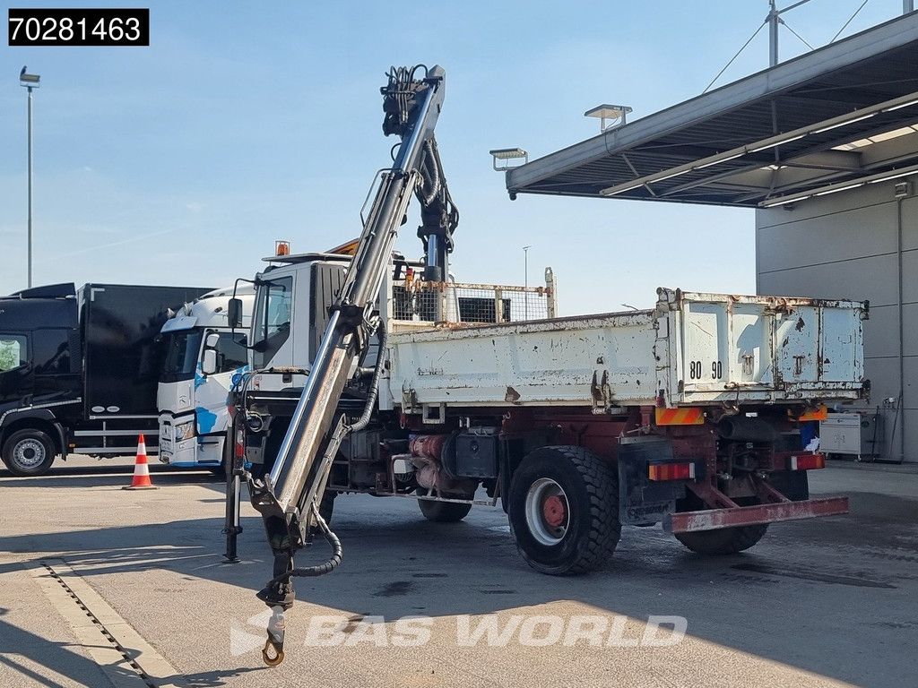 Iveco Trakker 310 4X4 Atlas 145.2-A2 Kran Crane 4x4 Big axle 6m3 3 sided tipper Euro 4