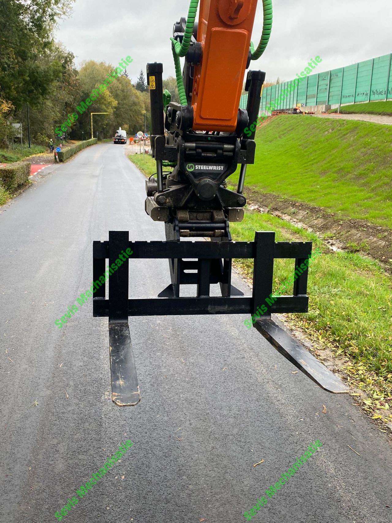 S60 Palletvork Palletframe Lepels Palletbord Graafmachine