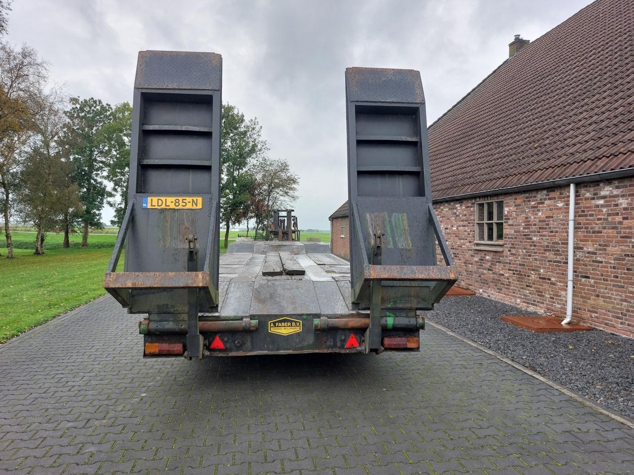 Goldhofer 4 assige semi dieplader