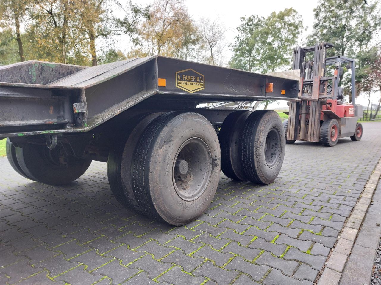 Goldhofer 4 assige semi dieplader
