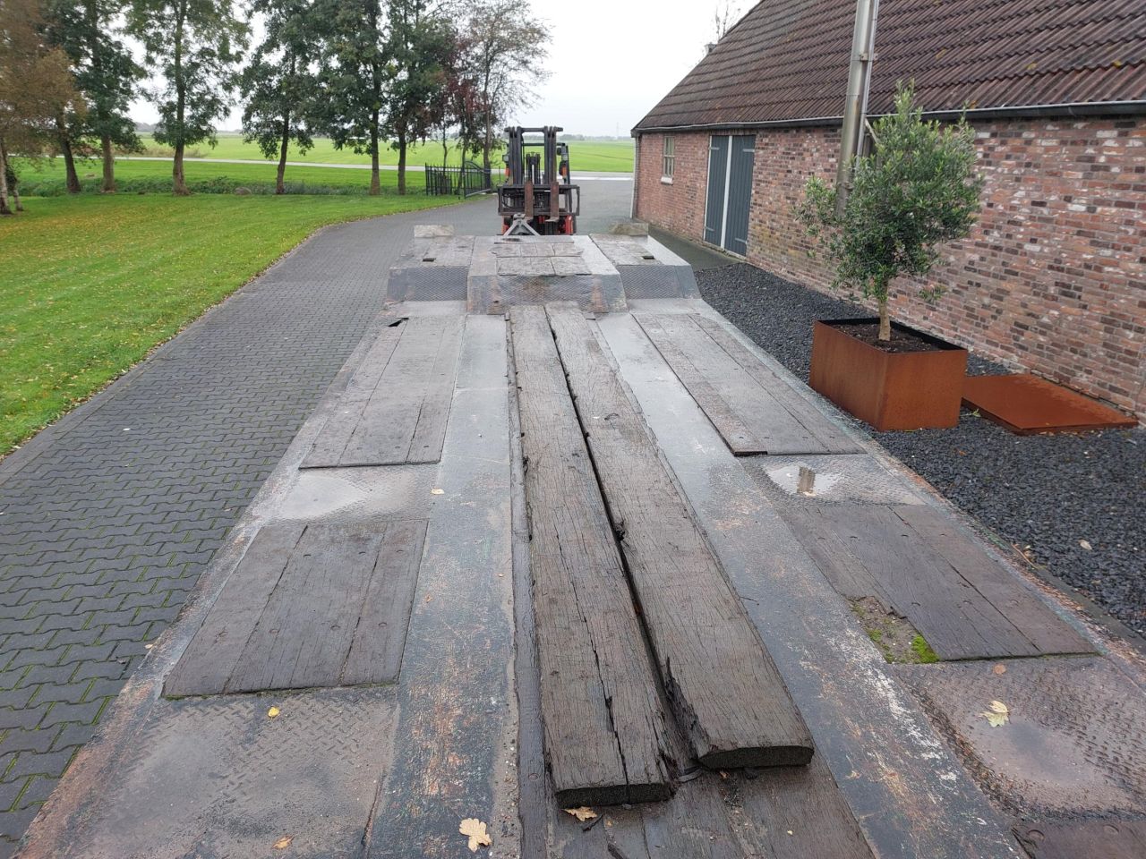 Goldhofer 4 assige semi dieplader