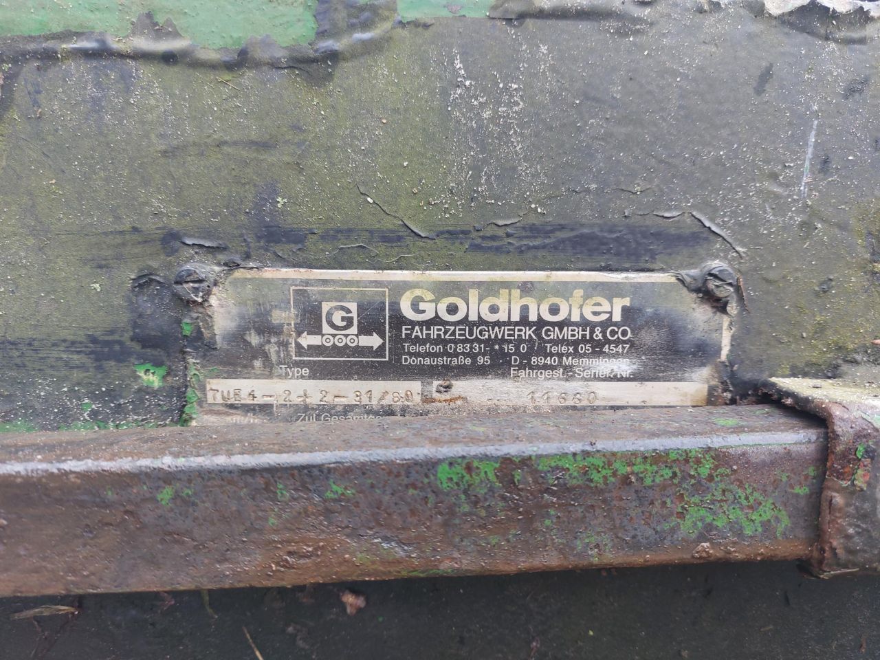 Goldhofer 4 assige semi dieplader