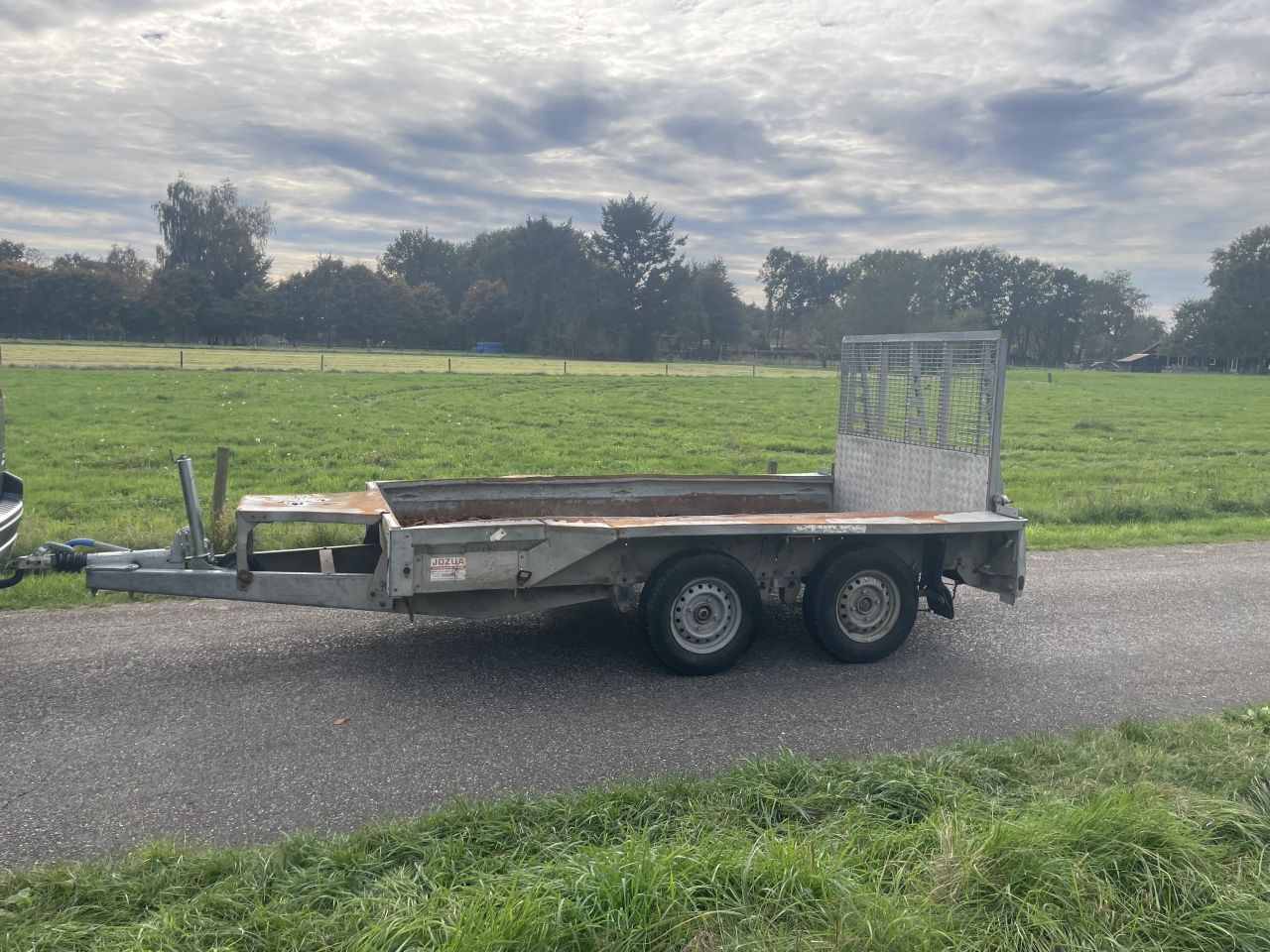 Ifor williams aanhanger dubbelasser machine va transporter hulco
