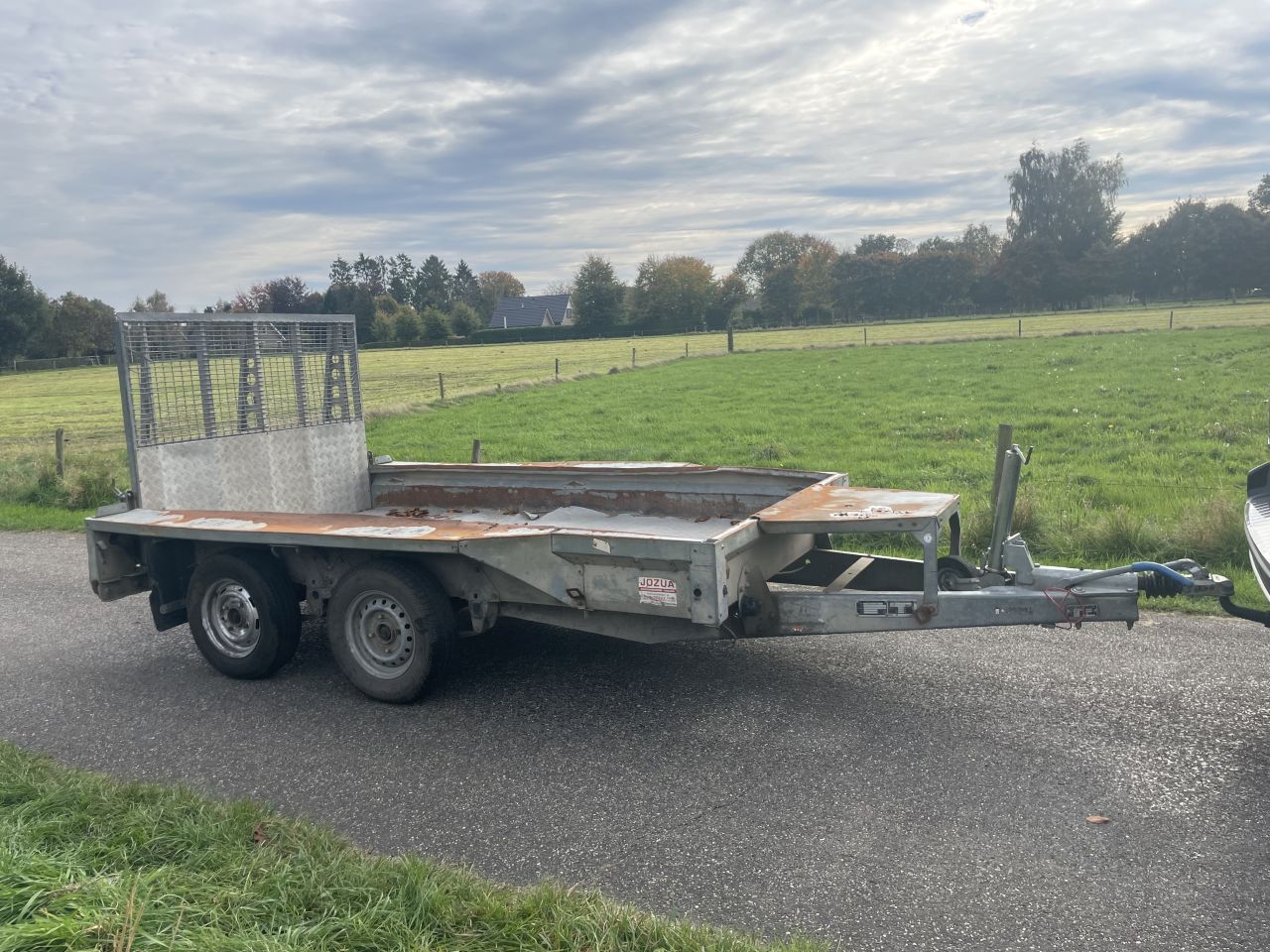 Ifor williams aanhanger dubbelasser machine va transporter hulco