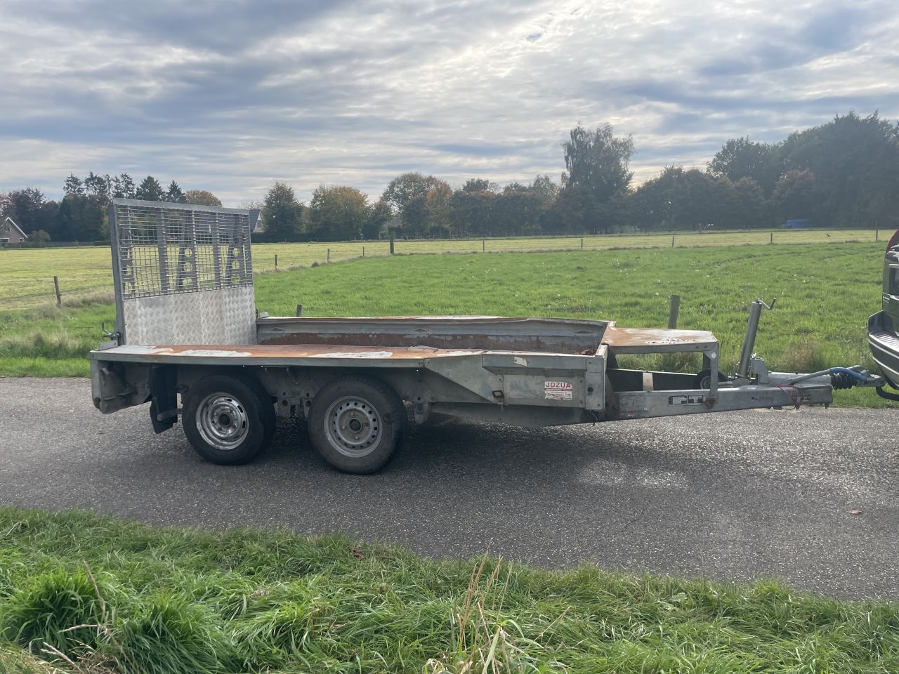 Ifor williams aanhanger dubbelasser machine va transporter hulco