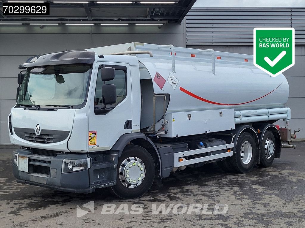 Renault Premium 340 6X2 18540 Liter Fuel tanker Retarder ADR Manual Euro 5