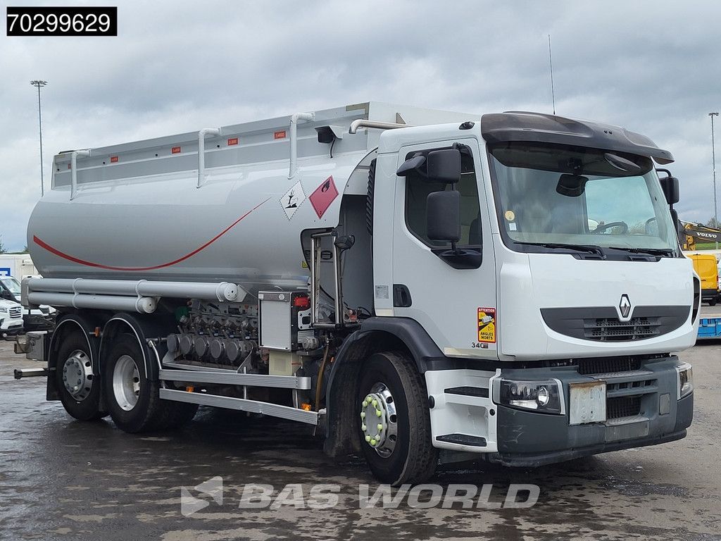 Renault Premium 340 6X2 18540 Liter Fuel tanker Retarder ADR Manual Euro 5