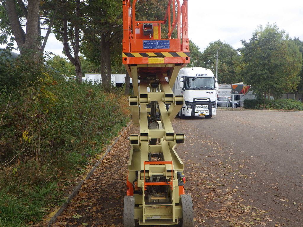 Scissor lift JLG 2032ES Electric 8.10m 2015 with Transport trailer Vlemmix E 3500kg 2025 New
