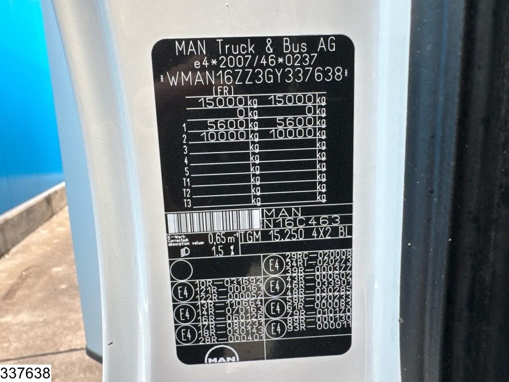 MAN TGM 15 250 EURO 6, Carrier, Meat hanging rails