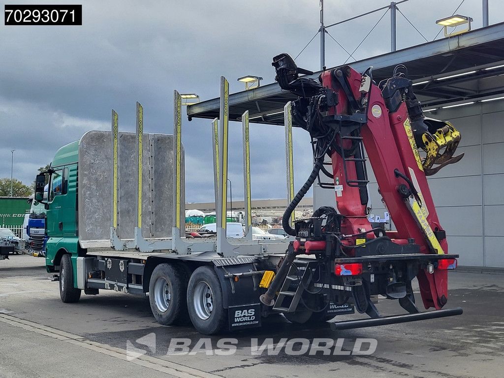 MAN TGX 26.540 6X4 TAJFUN L150Z.96 woodcrane Holztransport Manual Retarder Euro 5