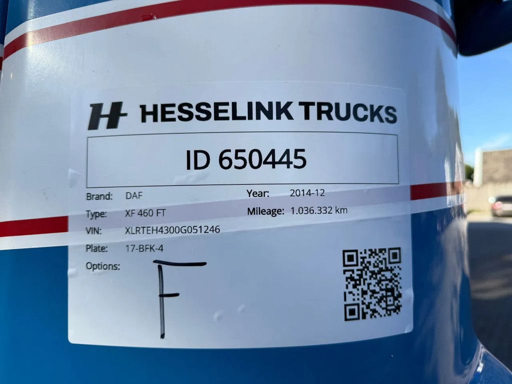 DAF XF 460 SSC Super Space Hydraulic Smarttacho 2 NL Truck APK/TUV 24-12-2025