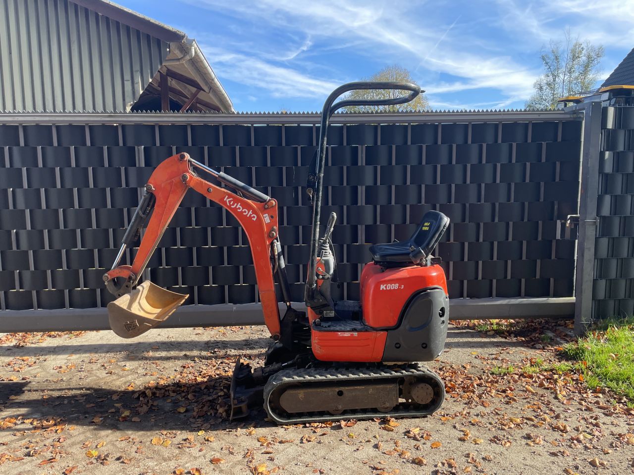 Kubota K008 mini graafmachine hitachi yanmar bobcat kobelco